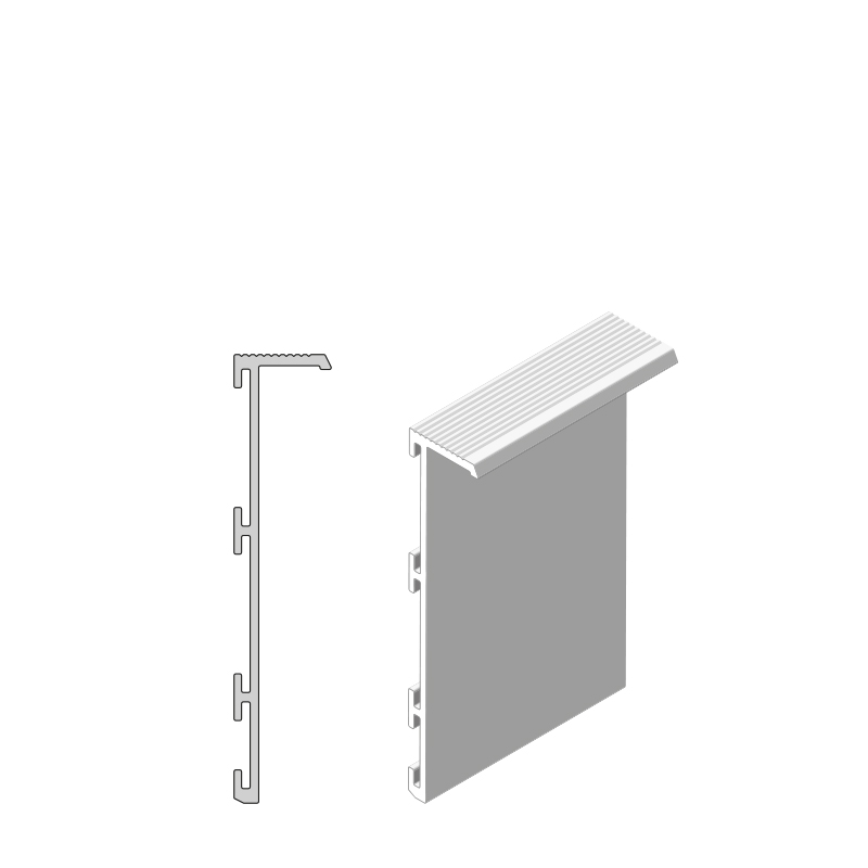 Falsíkba süllyesztett aluminium profil gipszkarton falhoz