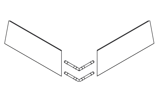 ECLISSE Delta - csatlakozóelem külső sarkokhoz