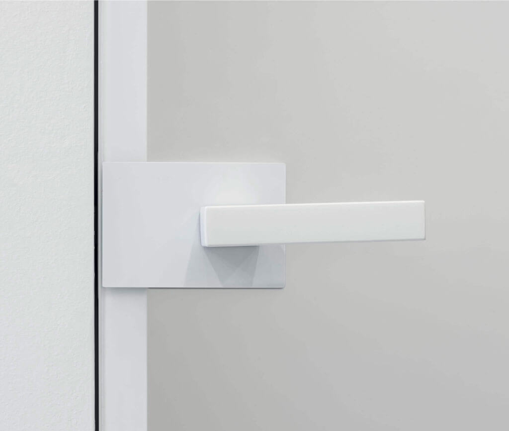 ECLISSE maniglia bianca per porte in vetro